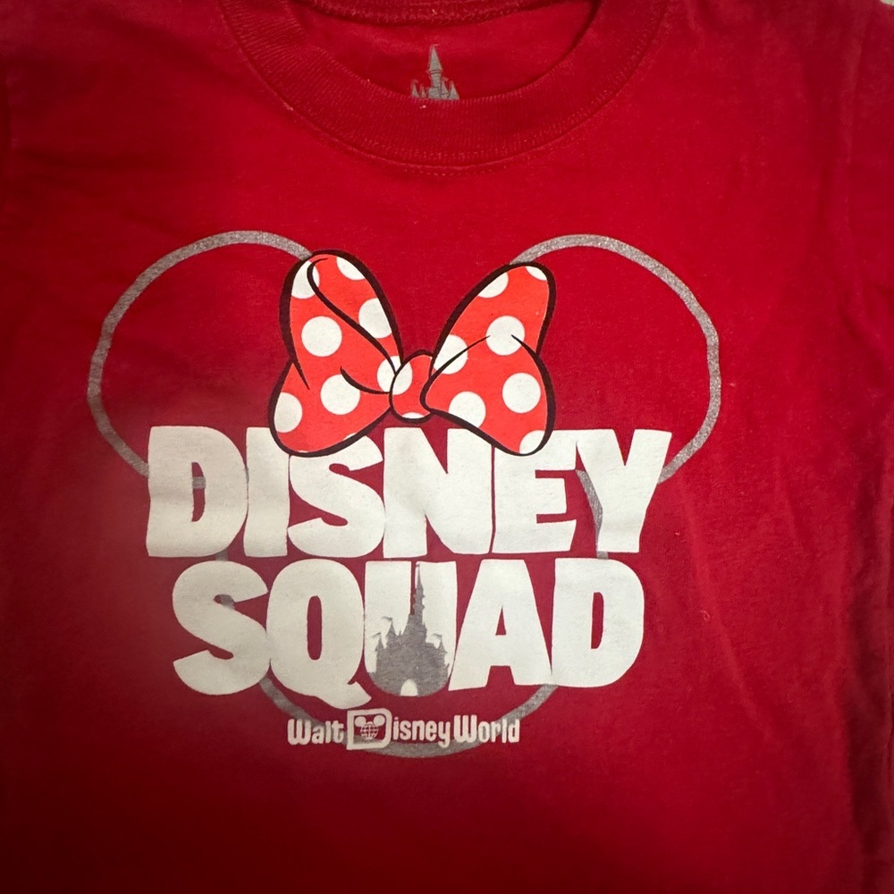 Disney Parks Red Minnie Disney squad 2t short sleeve shirt - Picture 2 of 4